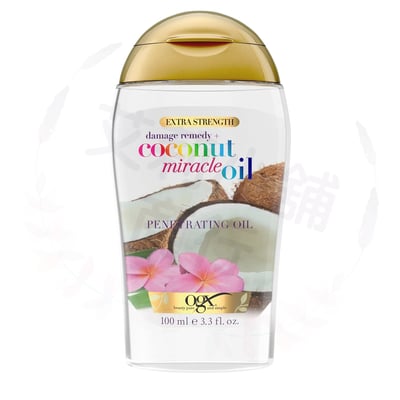 OGX Damage Remedy + Coconut Miracle Oil Penetrating Oil 100ml 受損髮質椰子奇蹟油滲透護髮油1